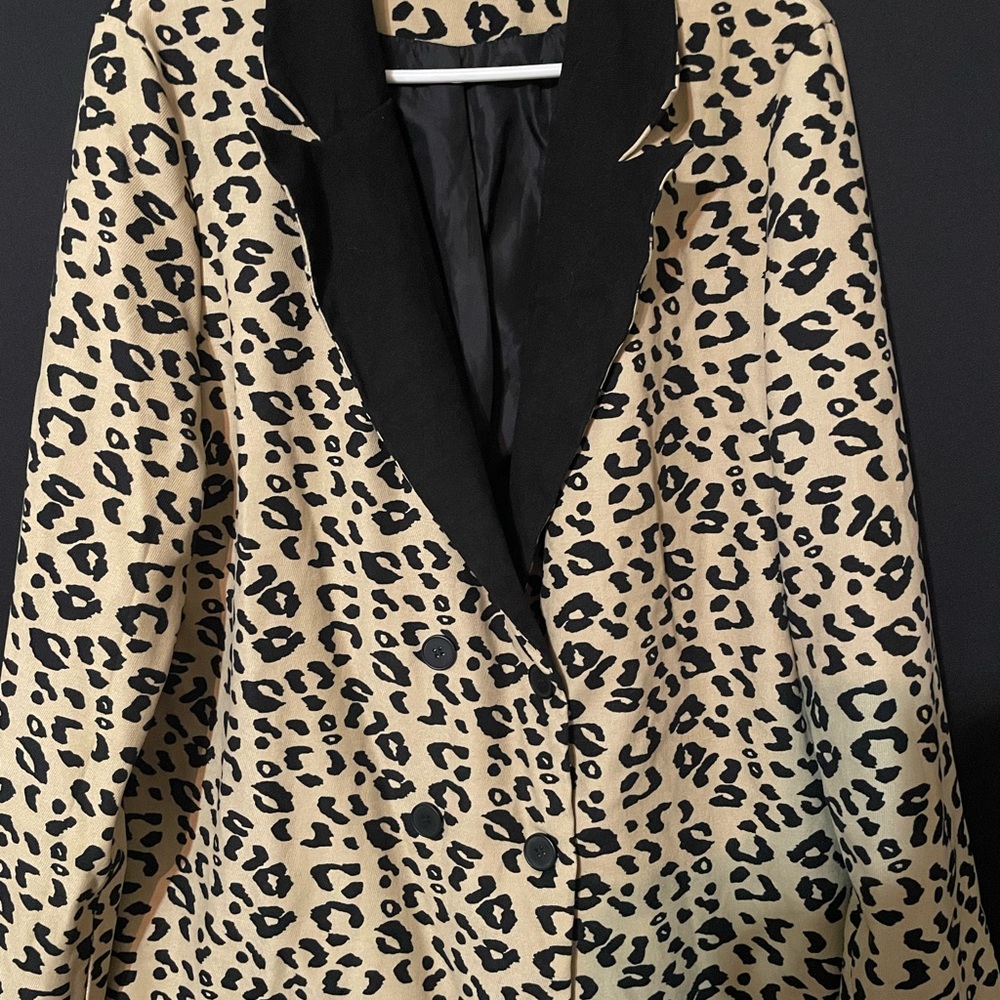 Leopard Print Women's Coat